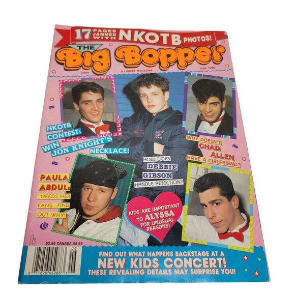 Big Bopper Magazine JUNE 1990 NEW KIDS ON THE BLOCK~Used - Picture 1 of 7